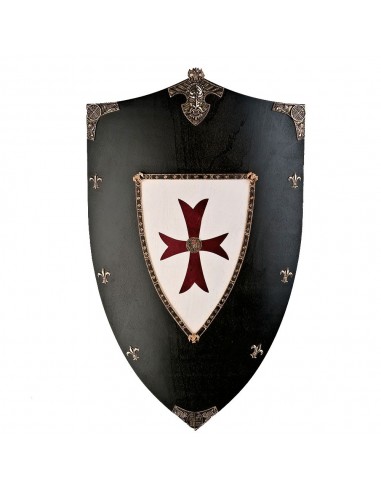 Escudo Madera Cruzados de Zetan Medieval Espadas en nuestra Tienda Medieval Zetan en la categoría de Escudos Medievales