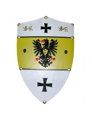 Escudo De Madeira Barbarossa de Zetan Medieval Espadas em nossa Loja Medieval Zetan na categoria Escudos medievais