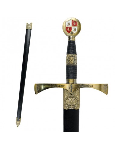 Espada Cristobal Colón Con Vaina de Zetan Medieval Espadas Históricas comprar online