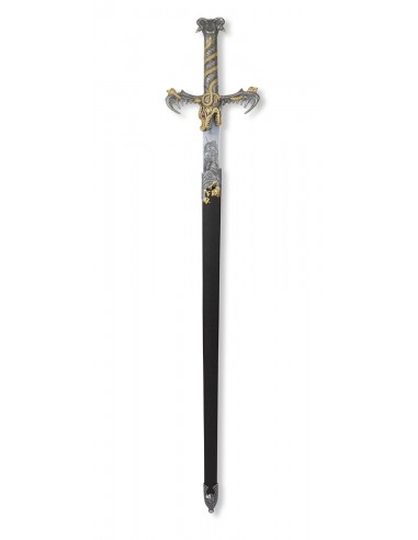 Compre Espada Bárbara Com Bainha 108 Cm Prata-Ouro de Zetan Medieval Espadas e fabricada em Toledo