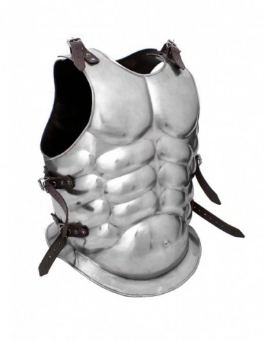 Muscle Breast And Back Plates, 1,2 Mm Steel, Polished - Zetan Medieval Store- Armor