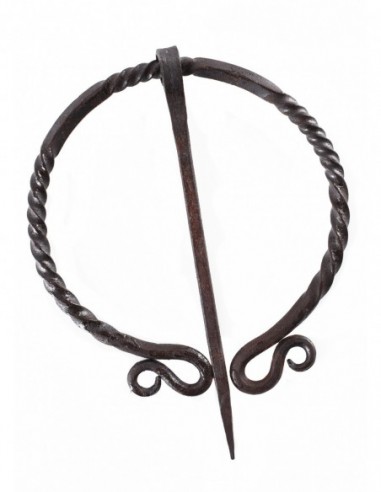 Ring Brooch, Double Coil Design, Hand-Forged by Zetan Medieval Online store in Brooches for Capes and Fibulae