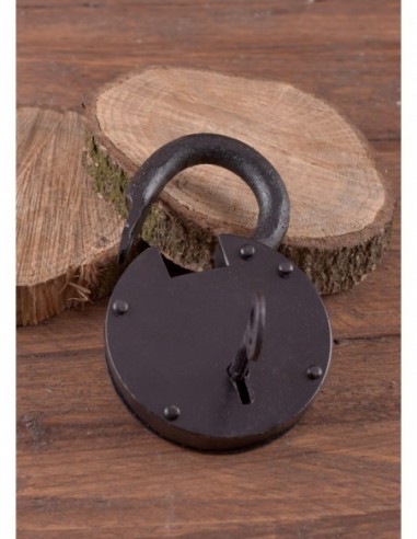 Round Dungeon Padlock With Two Keys by Zetan Medieval Online store in Locks and shackles