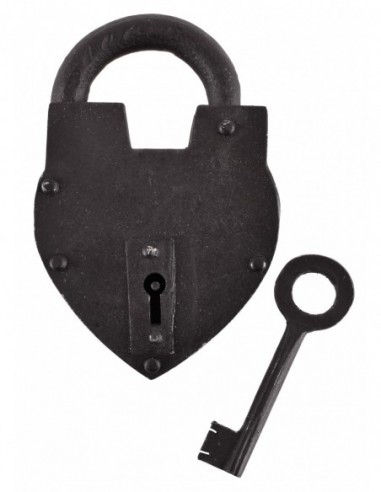 Steel Padlock Heart by Zetan Medieval Online store in Locks and shackles