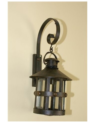 62 cm Wrought iron sconce glass