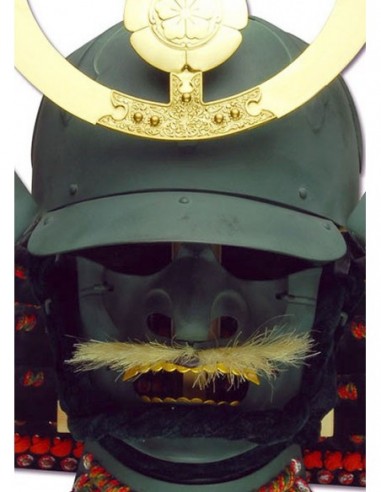 Maschera Samurai, Casco Samurai, Samurai Kabuto, Maschera in pelle