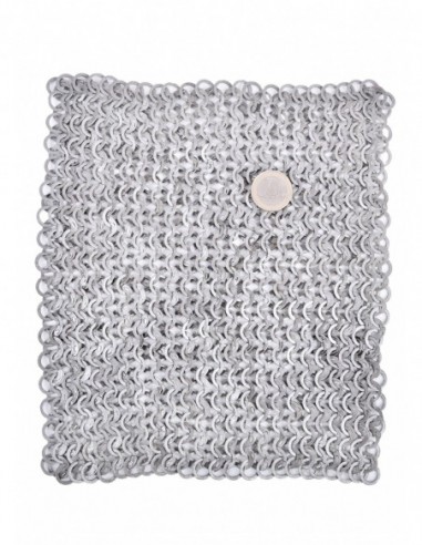 Square Piece Of Natural Steel Chain Mail - Zetan Medieval Store- Chainmail