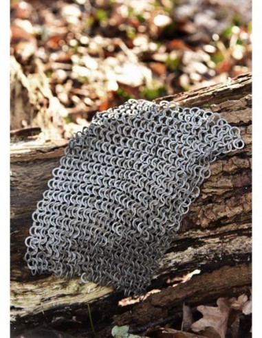 Blackened Steel Chainmail Coif