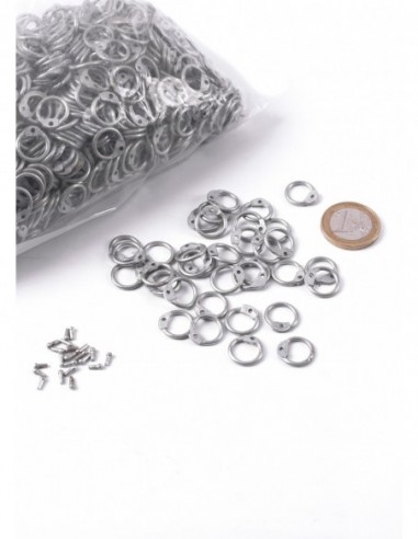 Bag Of Galvanized Mesh Rings For Riveting - Zetan Medieval Store- Chainmail