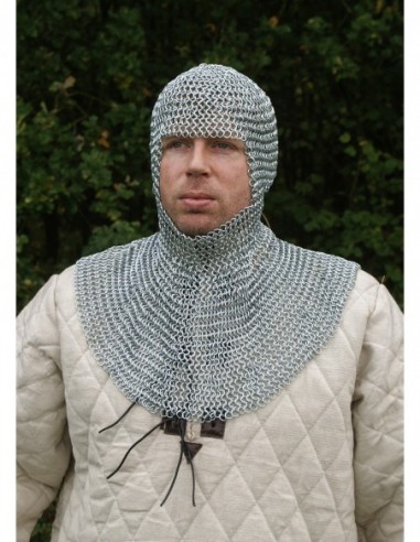 Steel Chainmail Coif - Zetan Medieval Store- Chainmail