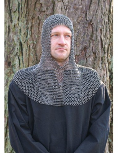 Coif Cloak Chainmail - Zetan Medieval Store- Chainmail