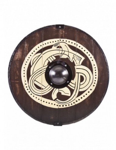 Escudo Vikingo  Pintado A Mano 61 Cm