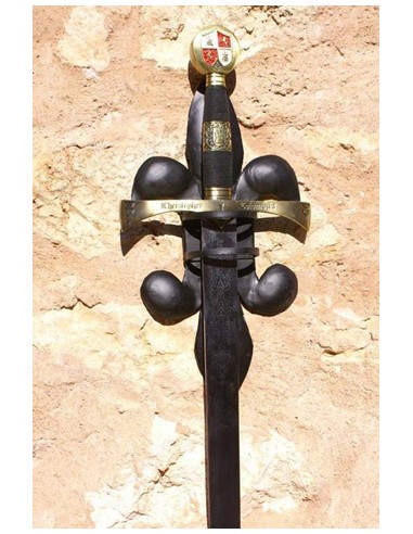 Fleur de lys sword stand