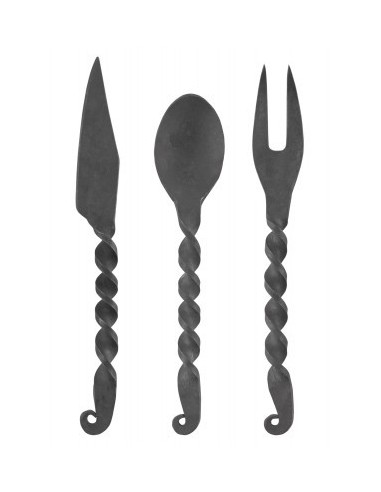 Hand-Forged Medieval Cutlery Set by Zetan Medieval Online store in Mentor and cutlery