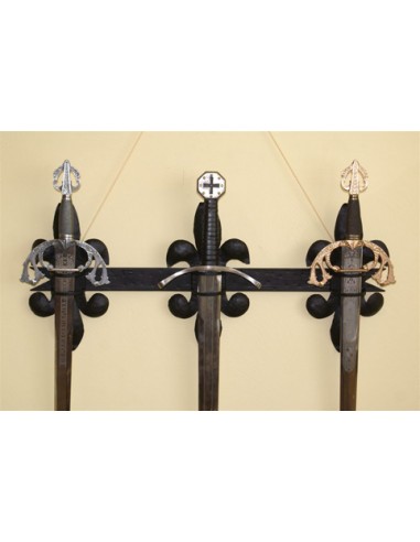 Fleur de lys stand for 3 swords