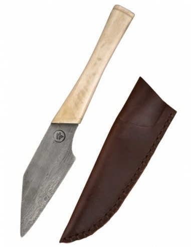 Cuchillo Seax Con Vaina De Cuero - Tienda Zetan Medieval-  Menaje y Cubiertos