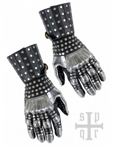 Gantelets De Combat Médiévaux S.Xiv - Magasin médiéval Zetan- Compliments de gants décoratifs