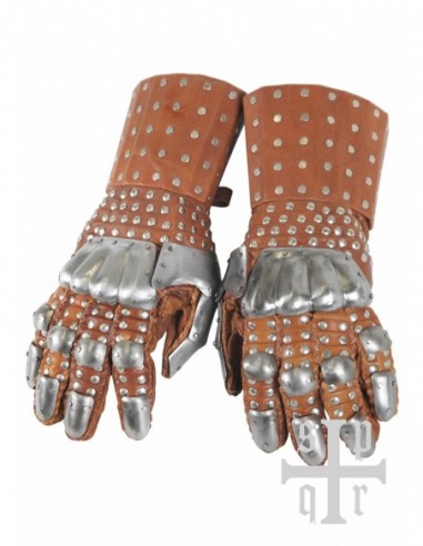 Medieval Battle Gauntlets S.Xiv - Zetan Medieval Store- Decorative glove compliments