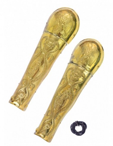 Greaves Of The Praetorian Guard Brass - Zetan Medieval Store- Greaves and Leg Protector