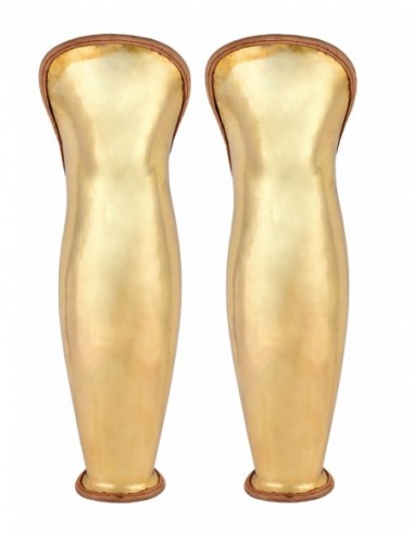 Greek Brass Greaves - Zetan Medieval Store- Greaves and Leg Protector